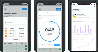 Strong, a logbook app Strong, a logbook app