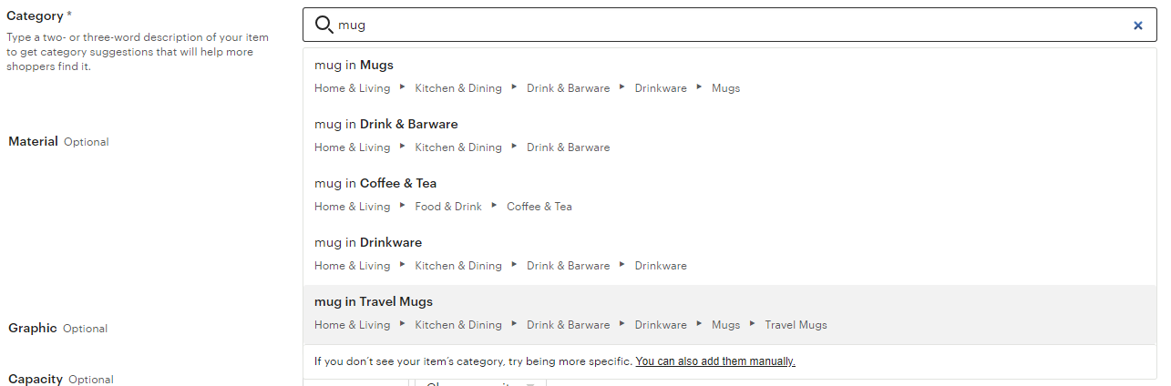 Categorization etsy Categorization etsy