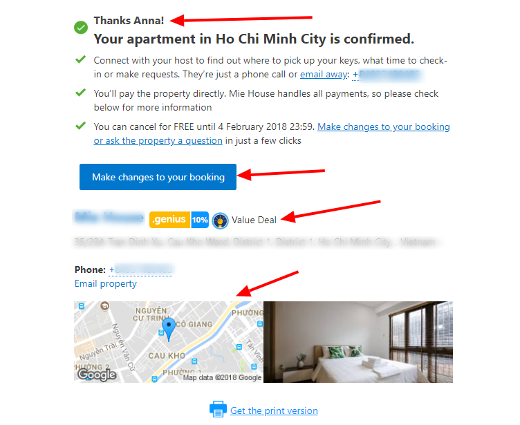 booking confirmation booking confirmation