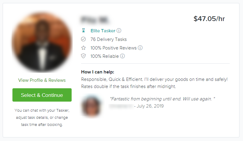 user profile on taskrabbit user profile on taskrabbit