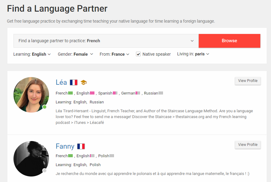 search language partner search language partner
