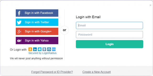 This is what social login looks like This is what social login looks like