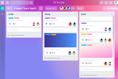 trello screenshot trello screenshot
