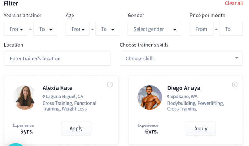 Westrive Trainer Search Westrive Trainer Search